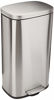 Picture of Amazon Basics 30 Liter / 7.9 Gallon Soft-Close, Smudge Resistant Trash Can with Foot Pedal - Brushed Stainless Steel, Satin Nickel Finish