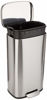 Picture of Amazon Basics 30 Liter / 7.9 Gallon Soft-Close, Smudge Resistant Trash Can with Foot Pedal - Brushed Stainless Steel, Satin Nickel Finish