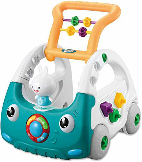 Picture of Einstem Sit to Stand Learning Baby Walker, Baby Toys Remote Control Activity Center with Music, Building Blocks, 4 in 1