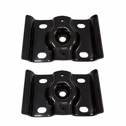 Picture of ELITEWILL 2pcs Rear Axle Leaf Springs U Bolt Counter Top Plate Bracket Fit for Ford 1999-2010 F-250 F-350 Super Duty Excursion E250 E350