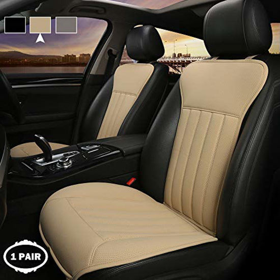 West Llama 1 Pair Front Car Seat Covers for Driver and Passenger Bottom  Seats, Luxury PU Leather Car Seat Cushions Protectors Waterproof and