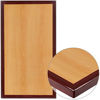 Picture of Flash Furniture 24" x 30" Rectangular 2-Tone High-Gloss Cherry Resin Table Top with 2" Thick Mahogany Edge