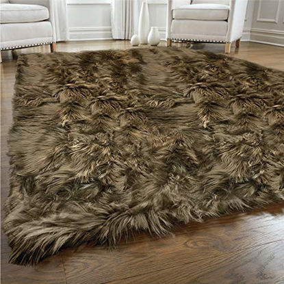 Gorilla Grip gorilla grip Fluffy Faux Fur Area Rug, 6x9, Machine Washable,  Soft Furry Rugs for Bedroom, Living Room, Nursery, Fuzzy Throw car