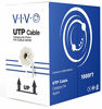 Picture of VIVO White 1,000ft Bulk Cat5e, CCA Ethernet Cable, 24 AWG, UTP Pull Box, Cat-5e Wire, Indoor, Network Installations CABLE-V001W