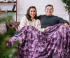 Picture of Chanasya Super Soft Fuzzy Faux Fur King Bed Blankets - Fluffy Plush Lightweight Cozy Snuggly Reversible Sherpa for Living Room Bedroom - Dark Purple Fall Winter Home Bedding (King) Aubergine Blanket