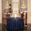 Picture of PartyDelight Navy Blue Sequin Tablecloth Round 120" Tablecovers