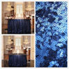 Picture of PartyDelight Navy Blue Sequin Tablecloth Round 120" Tablecovers