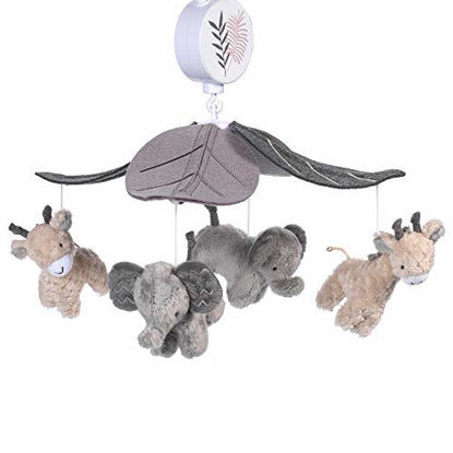 Picture of Lambs & Ivy Baby Jungle Animals Gray/Tan Musical Crib Mobile Soother Toy