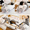 Picture of Giant Cat Pillow Plush Cartoon Kitty Sleeping Hugging Pillow, Cuddly Soft Long Kitten Body Pillow Doll Cat Cushion Toy for Kids Girlfriend (Gray, 150cm/59inch)