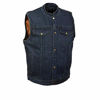 Picture of Milwaukee Performance DM2238 Men's Blue Denim Snap Front Club Vest with Gun Pocket - 7X-Large