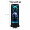 Picture of EDIER LED Fantasy Jellyfish Lava Lamp - Round Real Jellyfish Aquarium Lamp - 7 Color Setting Jellyfish Tank Mood Light - Jellyfish Tank Decorations for Home Office Decor Great Gifts for Kids