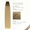 Picture of LacerHair Tape in Hair Extensions Human Hair #4/18 Dark Ash Blonde with Warm Medium Brown Rootes 18 Inch Seamless Skin Weft Real Remy Invisible Straight Double Side Tape in Hair Extensions 50g 20pcs