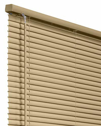 Picture of CHICOLOGY Blinds for Windows , Mini Blinds , Window Blinds , Door Blinds , Blinds & Shades , Camper Blinds , Mini Blinds for Windows , Horizontal Window Blinds , Gloss Cappuccino, 78" W X 84" H