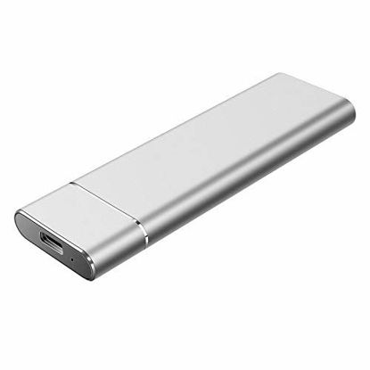 Picture of External Hard Drive 1TB 2TB Portable Hard Drive External for PC Laptop and Mac (2TB, Silver)