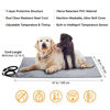 Picture of Toozey Pet Heating Pad, Temperature Adjustable Dog Cat Heating Pad with Timer, Waterproof Pet Heating Pads for Cats Dogs with Chew Resistant Cord, Electric Pads for Dogs Cats, Pet Heated Mat