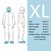 Picture of YIBER Disposable Protective Coverall Hazmat Suit, Heavy Duty Painters Coveralls, Made of SF Material, Excellent air permeability and water repellency - 5 PCS/PACK (XL, White)