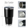 Picture of HASLE OUTFITTERS 30oz Tumbler Stainless Steel Coffee Tumbler Double Wall Vacuum Insulated Travel Mug with Lid (Black, 8 Pack)