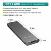 Picture of 2TB External Hard Drive, Portable Hard Drive Plus Slim HDD USB 3.1/Type-C for Mac, PC Laptop, PS4, and Xbox (2TB, Silver)