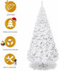 Picture of Goplus 6ft Artificial Christmas Tree Xmas Pine Tree with Solid Metal Legs Perfect for Indoor and Outdoor Holiday Decoration, White