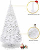 Picture of Goplus 6ft Artificial Christmas Tree Xmas Pine Tree with Solid Metal Legs Perfect for Indoor and Outdoor Holiday Decoration, White