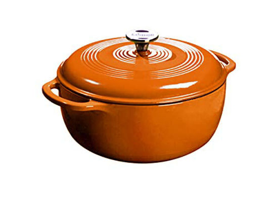 Picture of Lodge Enameled Cast Iron Dutch Oven, 6 Qt, Apricot