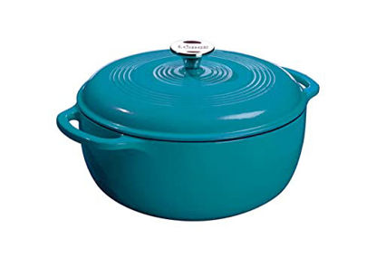 Picture of Lodge Enameled Cast Iron Dutch Oven, 6 Qt, Cornflower