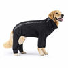 Picture of Canada Pooch Dog Slush Suit Dog Bodysuit for Rain and Snow Full Body Dog Suit Water-Resistent Dog Onesie - Black/Size 18