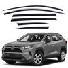 Picture of AUTOCLOVER Side Window Vent Visor 6 Piece Set for Toyota Rav4 2019 2020 2021 (Black Diamond)