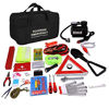 Picture of Car Emergency Kit with Automotive Jumper Cables Auto Vehicle Safety Emergency Road Side Assistance Kit Portable Air Compressor Safety Hammer Tow Strap First Aid Kit etc 99 Pieces Toolkit