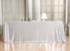 Picture of PartyDelight Sequin Tablecloth, Wedding, Christmas, Rectangular, 90"x156", Silver