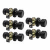 Picture of KNOBWELL 5 Pack Matte Black Closet Door Knobs Passage Door Knob Set, Interior Door Knob, Hallway/Closet Keyless Door Knob