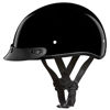 Picture of Daytona Helmets Half Skull Cap Motorcycle Helmet - DOT Approved [Hi-Gloss Black] [2XL] [W/Visor]