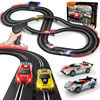 Picture of Electric Racing Tracks for Boys and Kids Including 4 Slot Cars 1:43 Scale with Headlights and Dual Racing, Race Car Track Sets with 2 Hand Controllers, Gift Toys for Children Over 8 Years Old