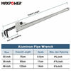 Picture of MAXPOWER 36-inch Pipe Wrench, Heavy Duty Straight Pipe Wrench Aluminum Plumber Wrench