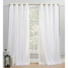 Picture of Exclusive Home Curtains Catarina Layered Solid Blackout and Sheer,Window, Curtain Panel Pair with Grommet Top, 52x96, Vanilla