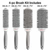 Picture of Olivia Garden Ceramic + Ion Speed XL Extra-Long Barrel Hair Brush kit contains CIXL25, CIXL35, CIXL45, CIXL55 - CIXLBOX01 (4-PC BOX DEAL)