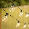 Picture of Outdoor String Lights 100ft Patio Lights with 110 G40 Bulbs (10 Spare) Globe String Lights for Party Tents Patio Gazebo Porch Deck Bistro Backyard Balcony Pergola Decor, Black Wire