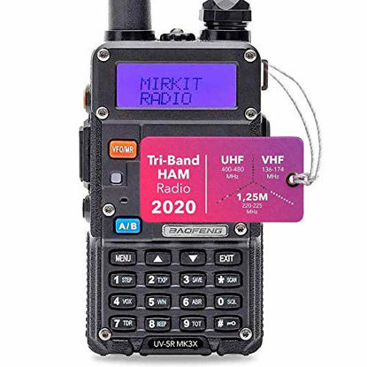 Picture of Mirkit x Baofeng Radio UV-5R MK3X Normal Power 2020 2100 mAh Li-ion Battery, Tri-Band Radio VHF, 1.25M, UHF, Mirkit Edition and Neck Strap Lanyard Mirkit Ham Radio Operator