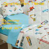 Picture of Brandream 4 Pieces Toddler Bedding Set with Colorful Construction Vehicle Boys Toddler Bed Comforter Sheet Set and Pillowcases, Ultra Cozy Pure Cotton