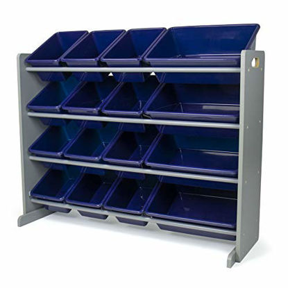 Picture of Humble Crew Toy Storage Organizer, Grey/Navy