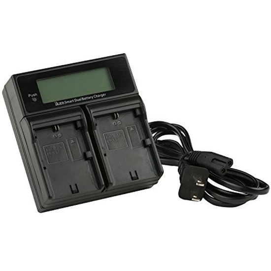 Picture of Ikan Dual Charger for Canon E6 Style Battery - Black - ICH-KDUAL-E6