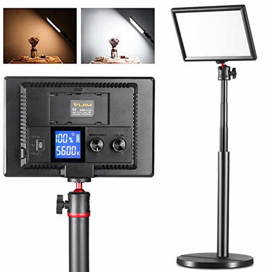 Picture of ULANZI Key Light, Professional Studio LED Panel Dimmable Bi-Color LED Video Light with LCD Screen and 28" Extend Stand, 116 Beads 3200-5600K CRI>95 Photography Lighting for Live Streaming YouTube