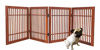 Picture of Pet Dog gate Strong and Durable 4 Panel Solid Acacia Hardwood Folding Fence Indoors or Outdoors by Urnporium