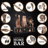 Picture of Highball & Chaser Bartender Kit with Black Bamboo Stand Beautiful Cocktail Shaker Set and Bar Tools Stainless Steel Boston Shaker Bartender Kit with Stand (Antique Copper)