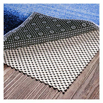 1/8 Thick Non Slip Rug Pad Grippers - ( Felt + Rubber ) Double Layers Area  Carpet Mat Tap Anti Skid Rug Padding Provides Protection Cushioning for  Hardwood Tile Floors Keep Rugs