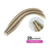 Picture of Sassina Pre-taped 50g 20pcs Real Remy Human Hair Blonde Highlights Tape in Extensions Skin Weft, Invisible, Seamless, #P20-60 20 Inch