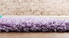 Picture of Unique Loom Solo Solid Shag Collection Area Modern Plush Rug Lush & Soft, 2' 6" x 19' 8", Lilac