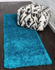 Picture of Unique Loom Solo Solid Shag Collection Area Modern Plush Rug Lush & Soft, 2' 6" x 16' 5", Turquoise