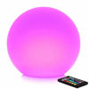 Picture of Mr.Go 12-inch Rechargeable Color-Changing LED Ball Light Globe Orb Lamp w/ Remote, Home Kids Room Adult Bedroom Bar Table Patio Pool Party Dimmable Nightlight Relax Mood Lighting Decoration