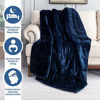 Picture of Weighted Blanket 15lbs for Queen Bed, Cottonblue Sherpa Flannel Weighted Blanket for Adults, Fuzzy Soft Sherpa Flannel Weighted Blanket Throw, Cozy Plush Blanket for Sofa Bed,60 x 80 inches,Navy Blue